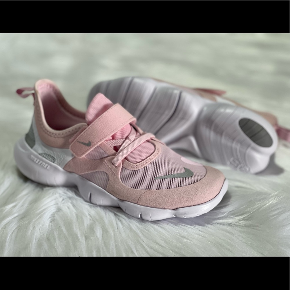 NEW Nike Free Rn 5.0 (Ps) Pink Foam kids shoes - Picture 9 of 13